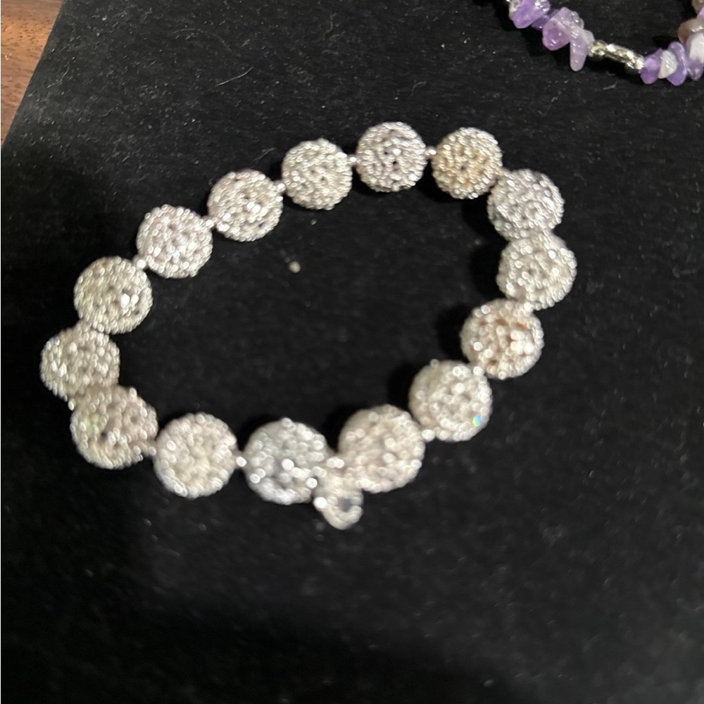 Elegant Silver Beaded Bracelet